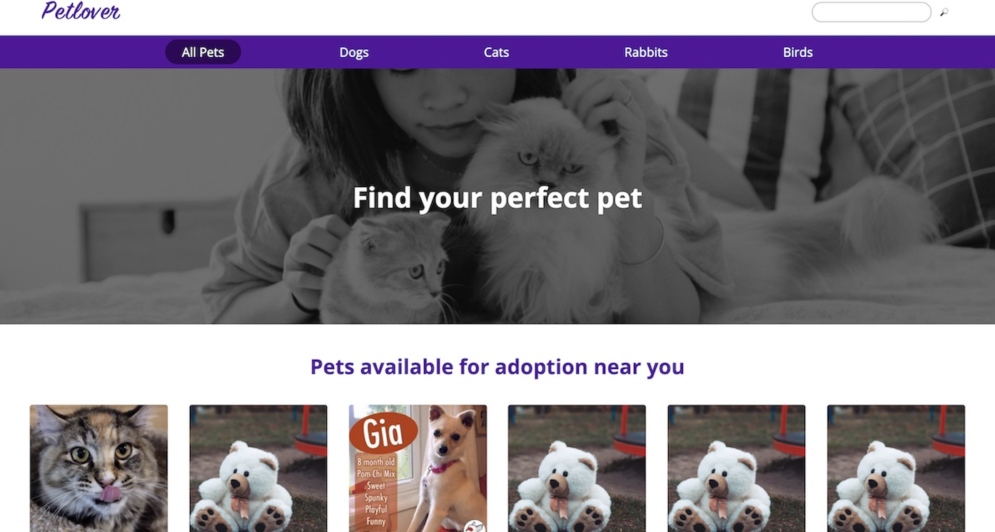 Pet lover app